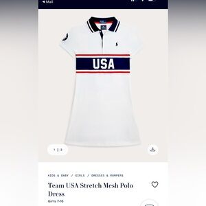 Ralph Lauren - Team USA Stretch Mesh Polo Dress